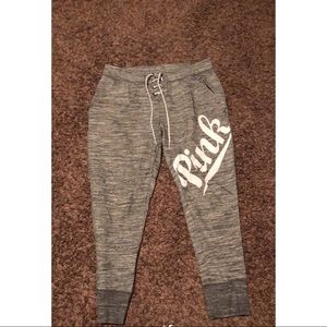 VS PINK Grey Joggers- Size L